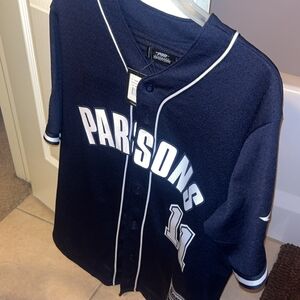 Parsons Navy Blue  Baseball Jersey